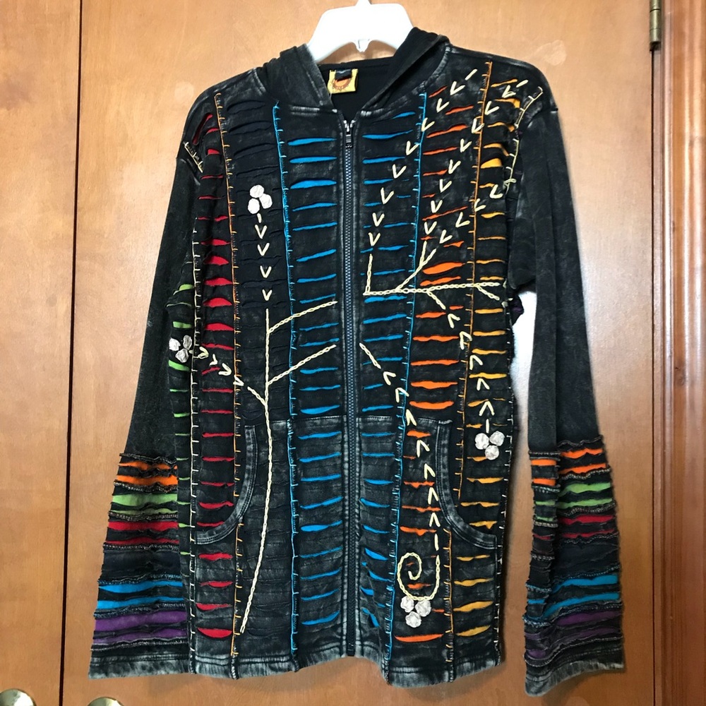 NWT Hand-stitched Hoodie
